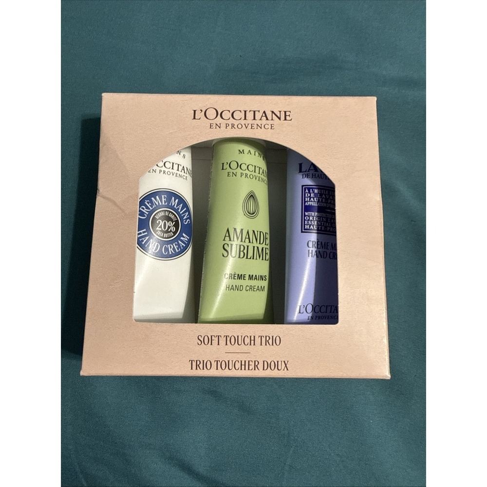 L'OCCITANE Iconic Nourishing Hand Cream Trio 1oz Shea Butter Almond Lavender NEW